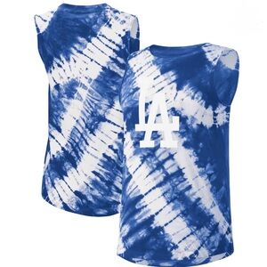 Dodgers LA Women’s Blue Tie-Dye Tank Top